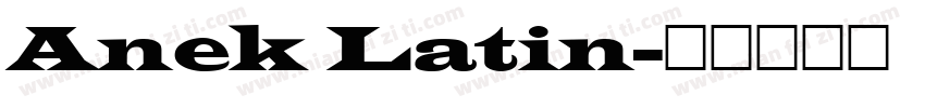 Anek Latin字体转换